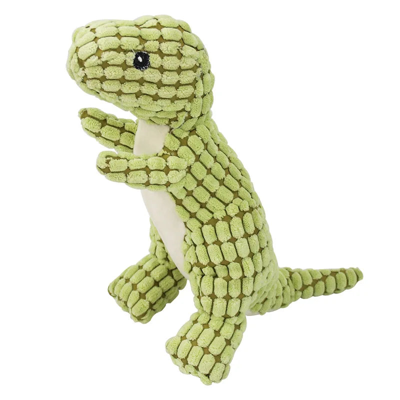 Plush Dinosaur Dog Toy