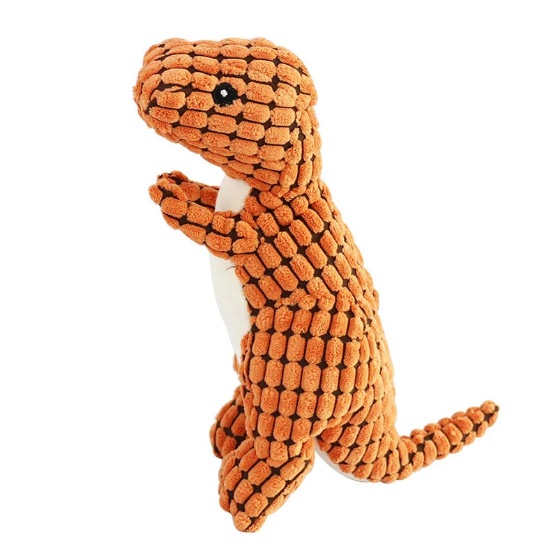 Plush Dinosaur Dog Toy