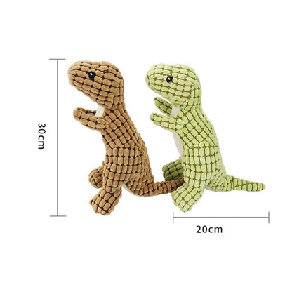 Plush Dinosaur Dog Toy