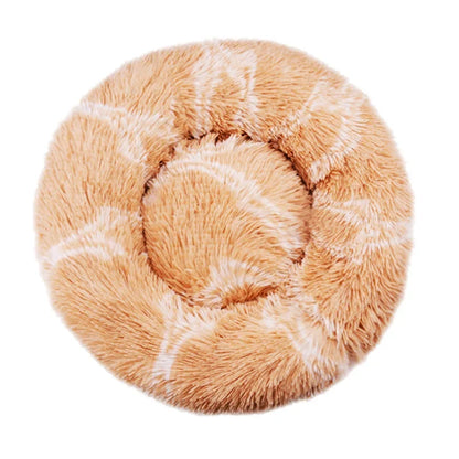 Round Dog Bed Ultra Soft Washable Dog and Cat Cushion Bed