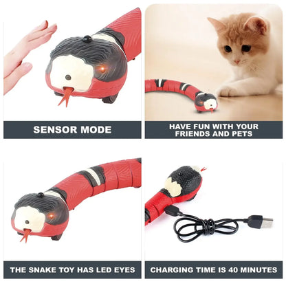 Smart Sensing Snake Electric Interactive Cat Toy