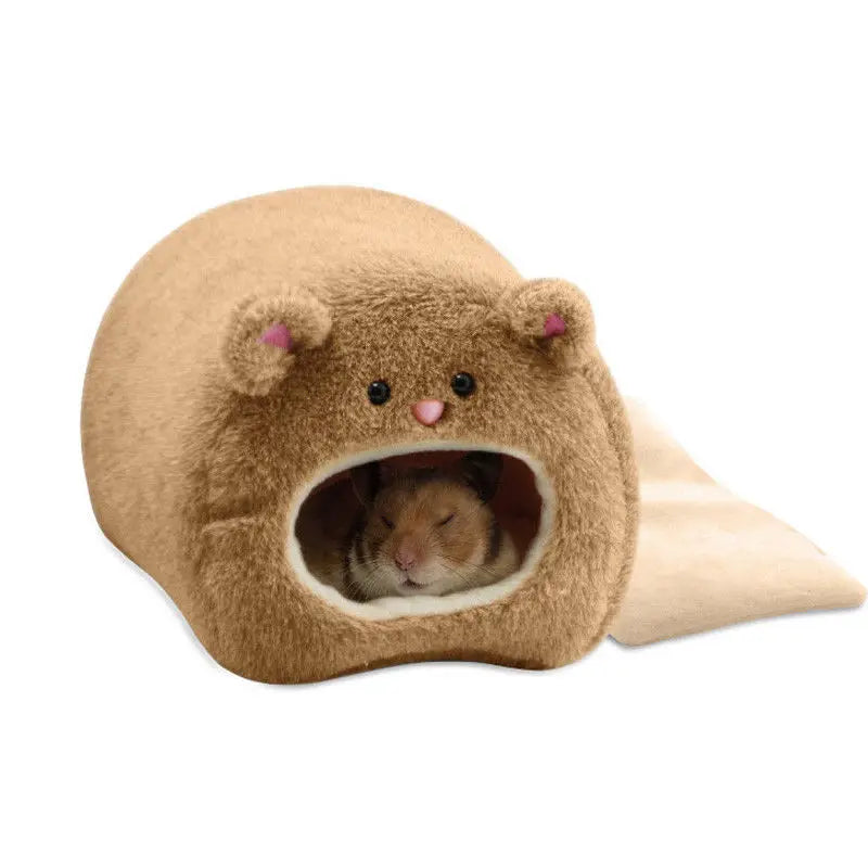 Cute Warm Soft Plush Pet Kennel Nest with Hanging Bed