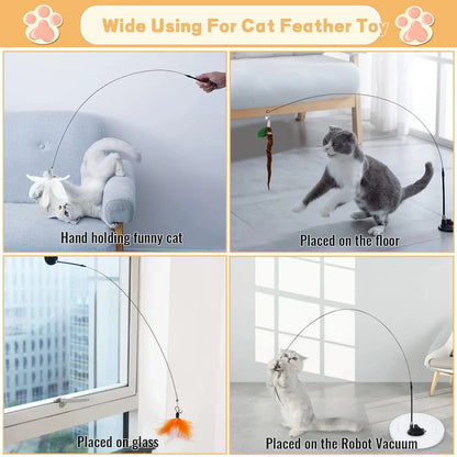 Interactive Feathered Kitty Toys Kitten Toys