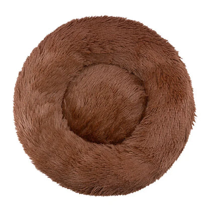 Round Dog Bed Ultra Soft Washable Dog and Cat Cushion Bed