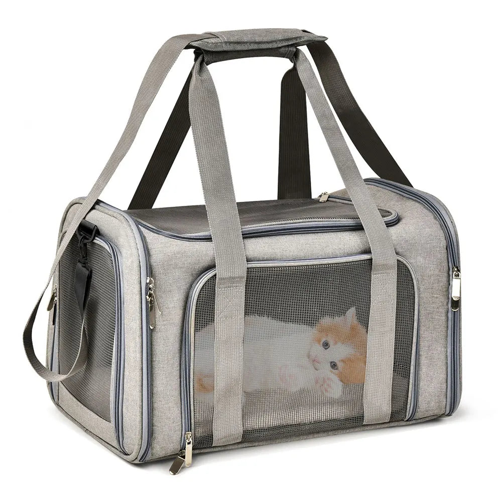 Soft Sided Pet Travel Bag Small Cat Outdoor Airline Approved