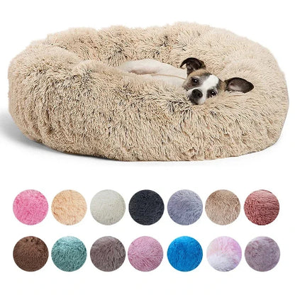 Round Dog Bed Ultra Soft Washable Dog and Cat Cushion Bed