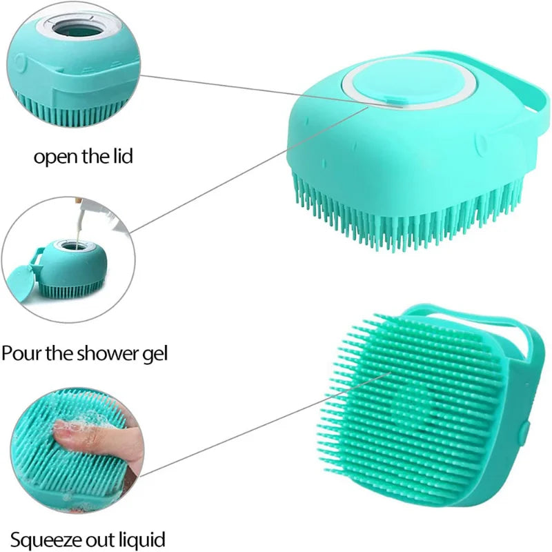 Pet Silicone Softy Massage Bath Brush