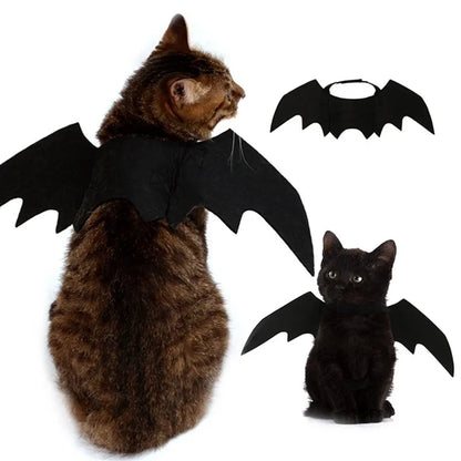 Halloween Cute Pet Clothes Black Bat Wings