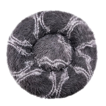 Round Dog Bed Ultra Soft Washable Dog and Cat Cushion Bed