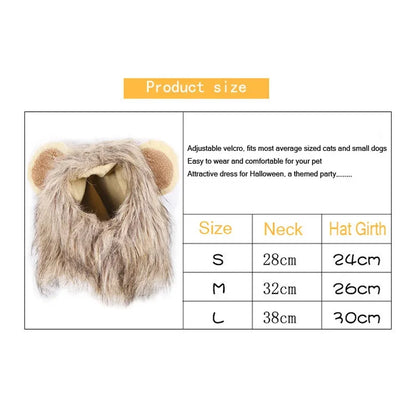 Cute Cat Wig Lion Mane Costume Cosplay