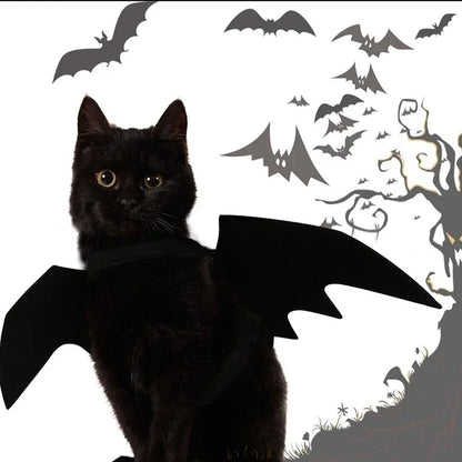 Halloween Cute Pet Clothes Black Bat Wings