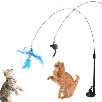 Simulation Bird Cat Toy ,Interactive Cat Toy with Feathers