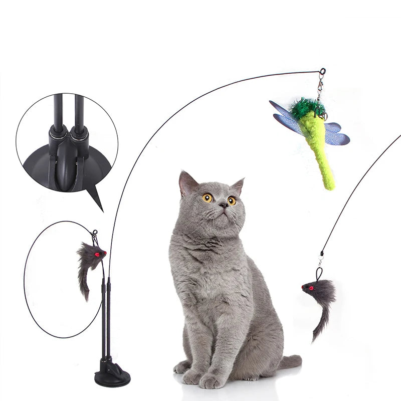 Simulation Bird Cat Toy ,Interactive Cat Toy with Feathers